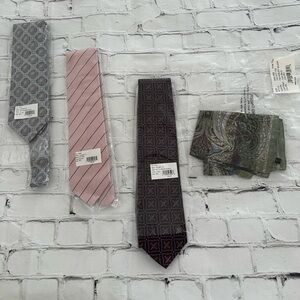Set of 3 Twinhill ties and a silk neck scarf